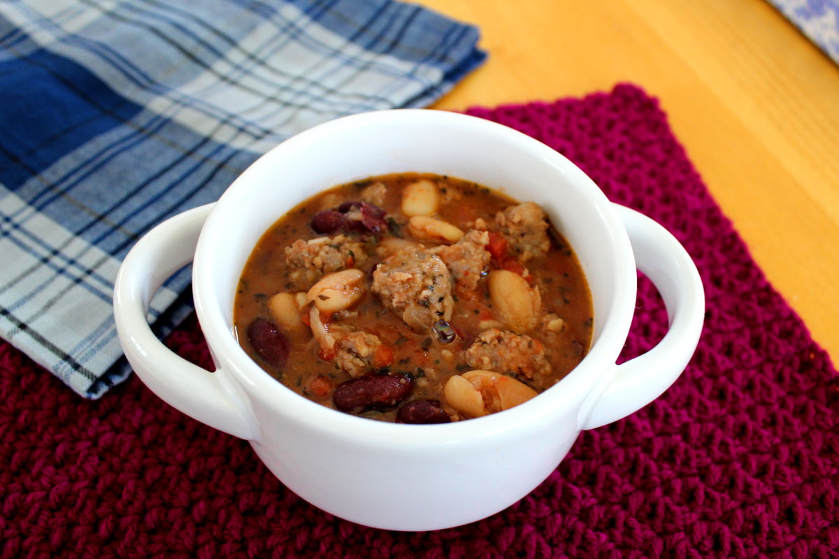 Easy Bean and Sausage Soup