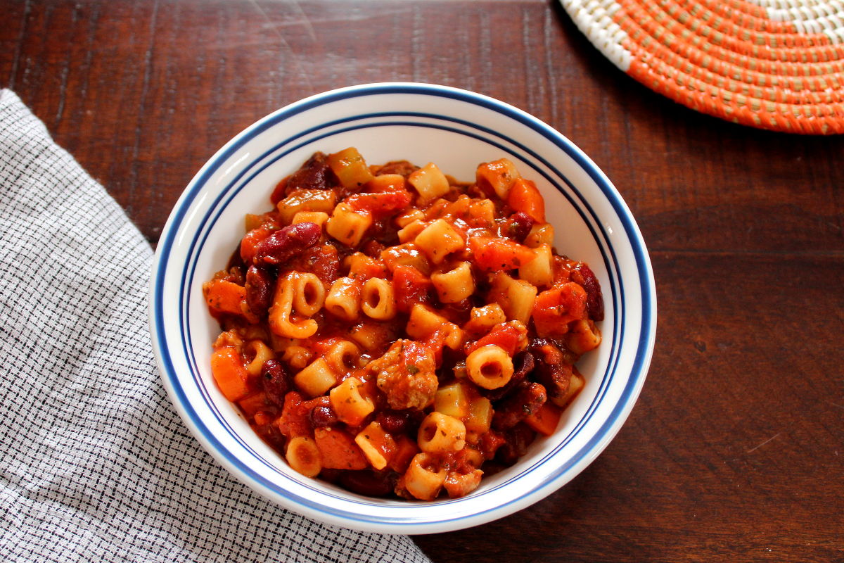 Pasta e Fagioli Soup (Pasta Fazool)