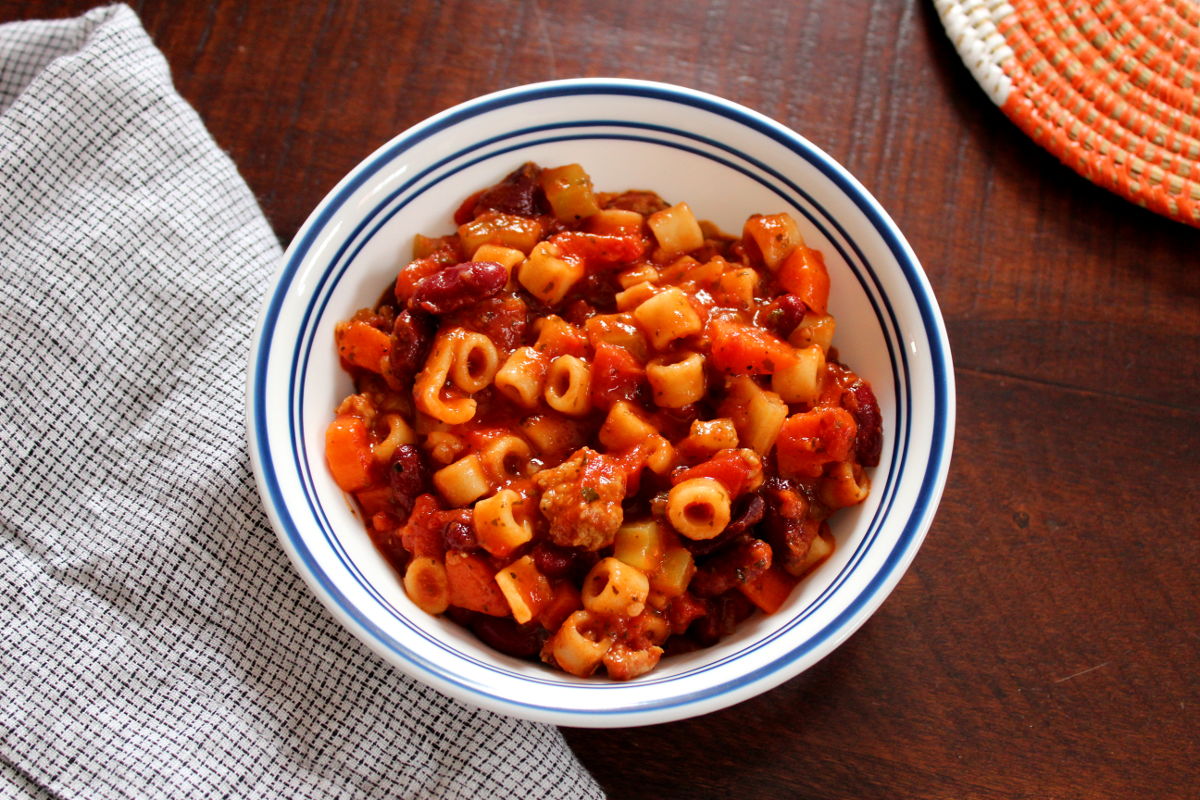 Pasta e Fagioli Soup (Pasta Fazool)