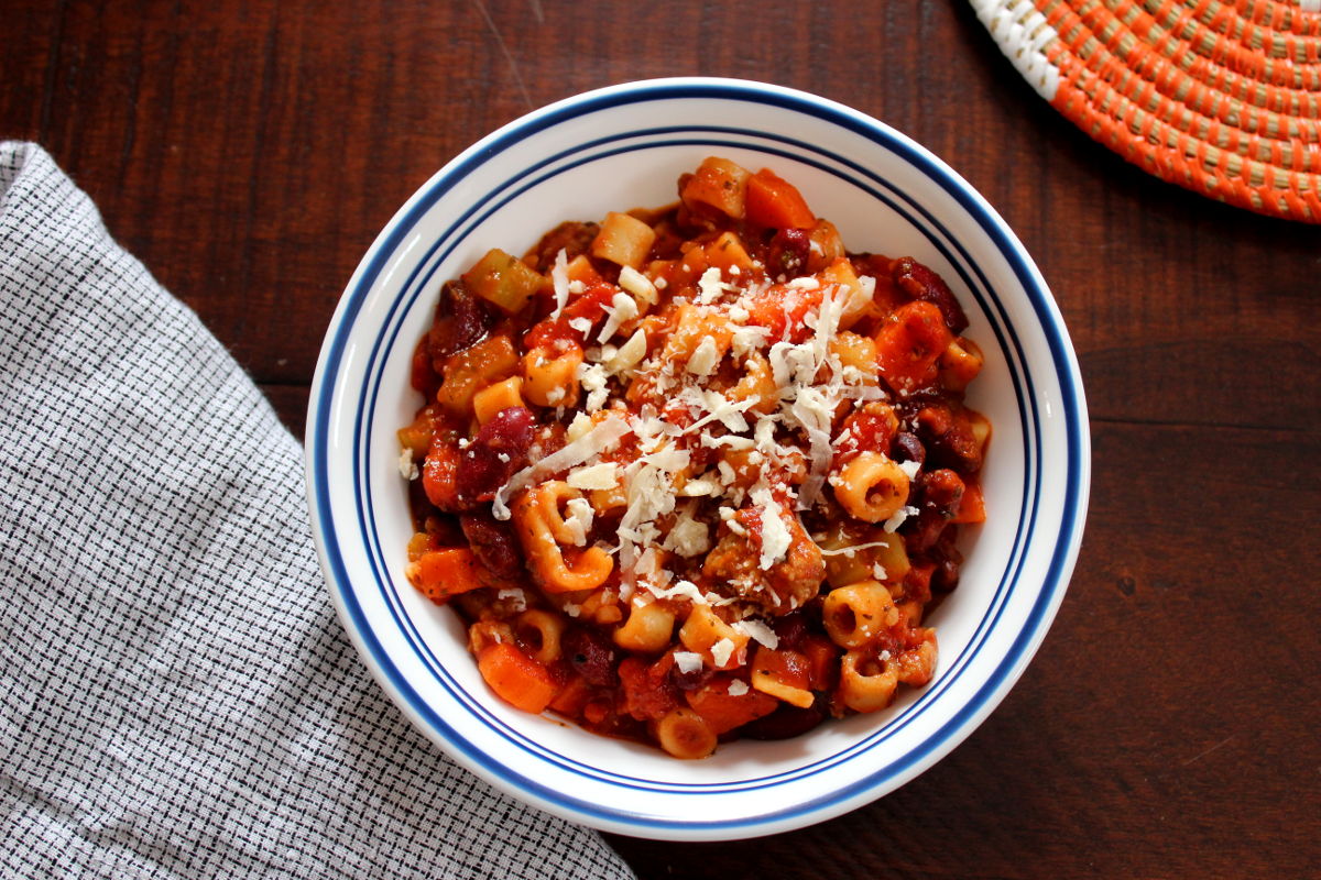 Pasta e Fagioli Soup (Pasta Fazool)