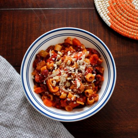 Pasta e Fagioli Soup (Pasta Fazool)