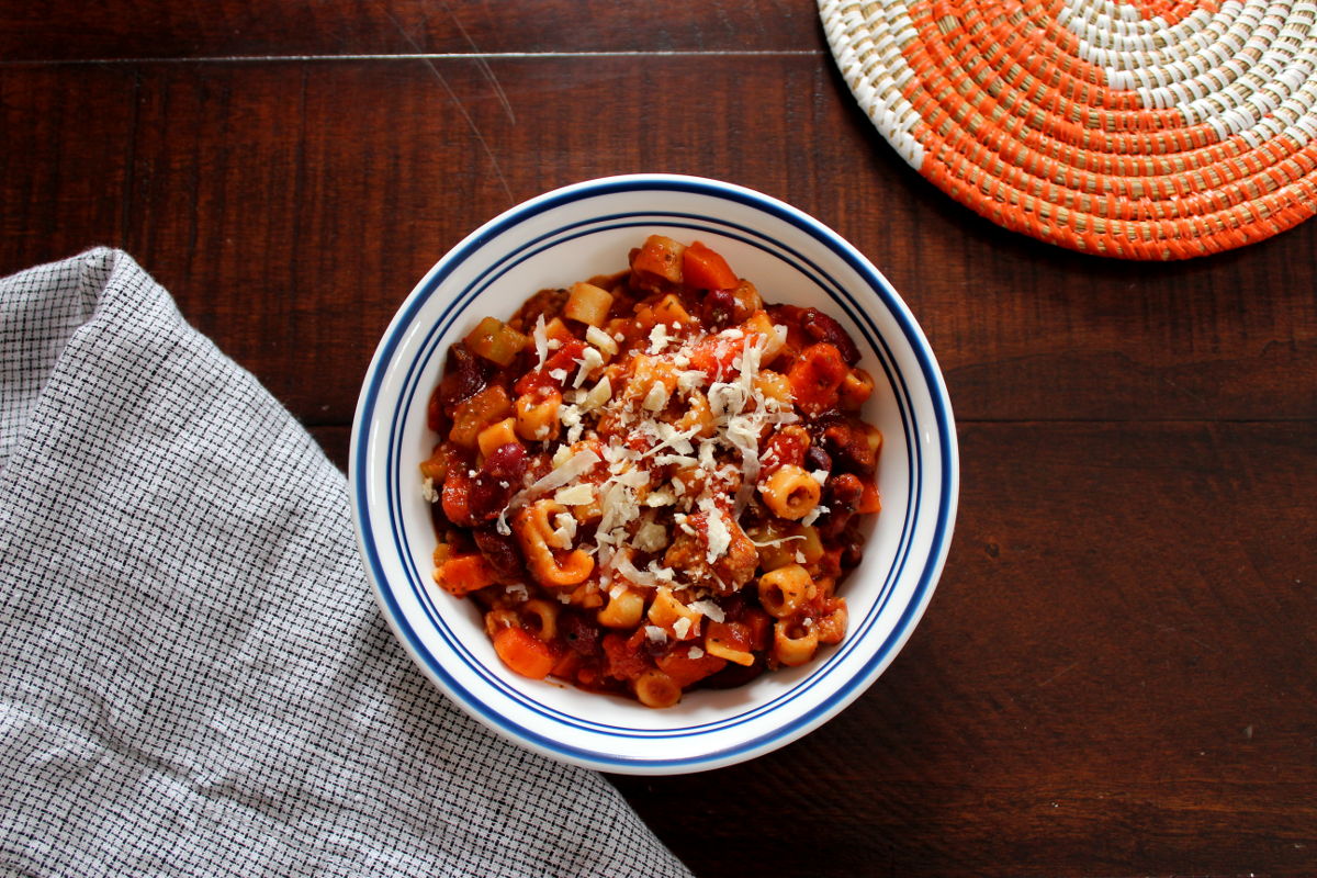 Pasta e Fagioli Soup (Pasta Fazool)