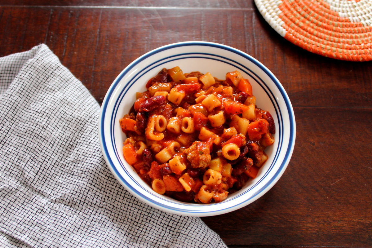 Pasta e Fagioli Soup (Pasta Fazool)