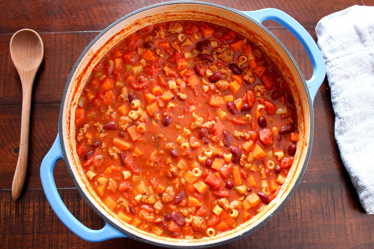 Pasta e Fagioli Soup (Pasta Fazool)