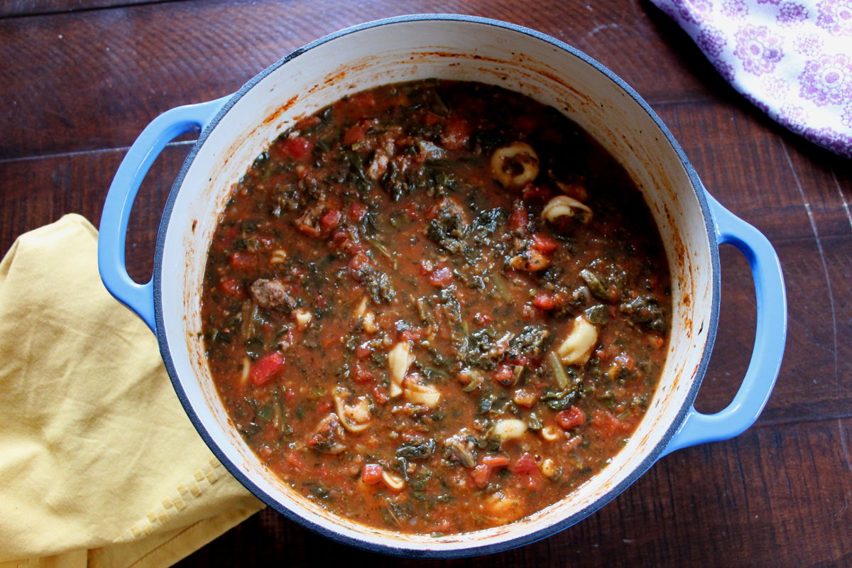 Easy Spinach and Tortellini Soup