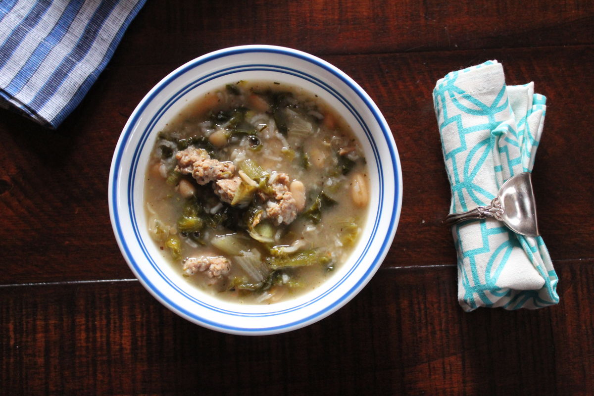 Tuscan Escarole and Sausage Soup