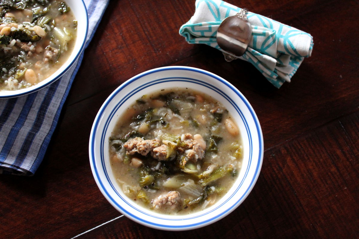 Tuscan Escarole and Sausage Soup