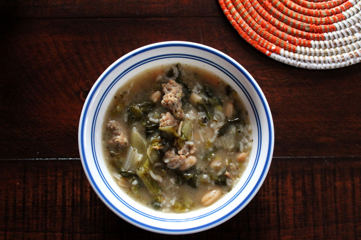 Tuscan Escarole and Sausage Soup