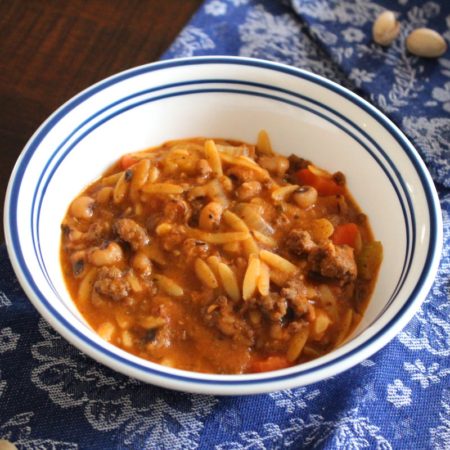 Greek Black-Eyed Pea and Orzo Stew